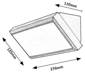 Rabalux 7282 - LED Екстериорен аплик RAPLA LED/12W/230V IP54