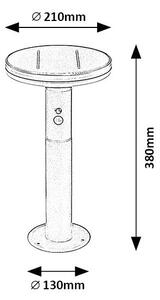 Rabalux 77018 - LED Соларна лампа със сензор ALASKA LED/10W/3,7V IP44