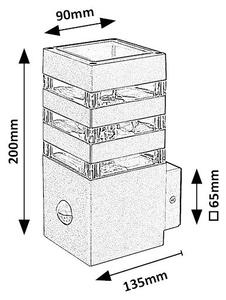 Rabalux 77025 - Екстериорен аплик със сензор ANKARA 1xE27/12W/230V IP44