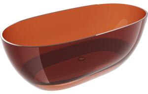 Mexen Pure earth свободностояща прозрачна вана 170 x 80 см, хромиран изпускател - 58071708005