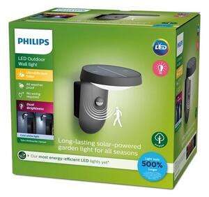 Philips - LED Соларен аплик със сензор TYLA LED/1,2W/4V 4000K IP44