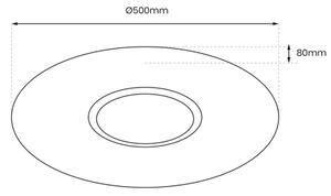 LED Димируем плафон SPARKY LED/50W/230V 3000-6000K + дистанционно управление