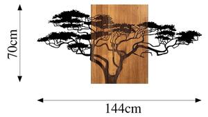 Декорация за стена 70x144 см дърво дърво/метал