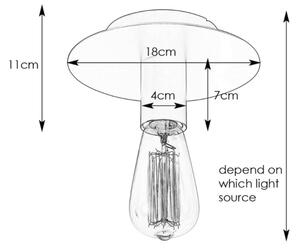 Markslöjd 108541 - Плафон PIATTO 1xE27/40W/230V златиста