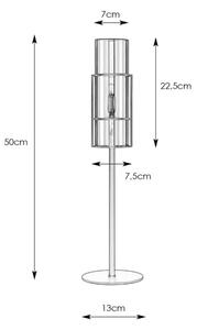 Markslöjd 108559 - Настолна лампа TUBO 1xE14/40W/230V 50 cm черна