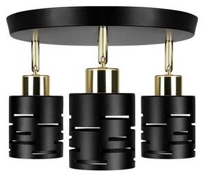 Точково осветително тяло ELEN 3xE27/35W/230V черно/златисто