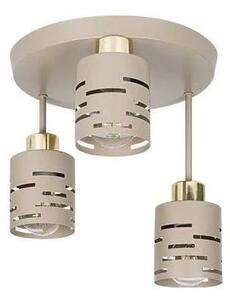Плафонен полилей ELEN 3xE27/35W/230V бежово/златно