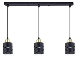 Полилей на кабел ELEN 3xE27/35W/230V черно/златно