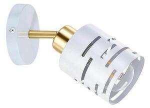 Стенно спот осветително тяло ELEN 1xE27/35W/230V бяло/златисто