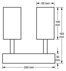 Точково осветително тяло FILO 4xGU10/30W/230V черно/златно