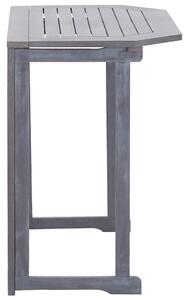 VidaXL Сгъваема балконска маса, 90x50x74 см, акация масив