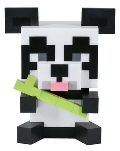 Лампа Paladone: Minecraft - Panda Light, 3x AAA, черно-бяла