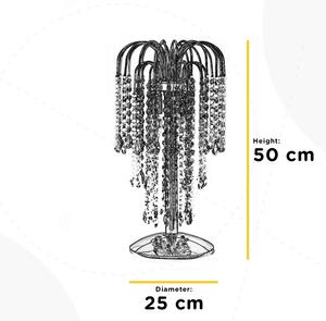 ONLI - Настолна лампа PIOGGIA 2xE14/6W/230V 50 см хром