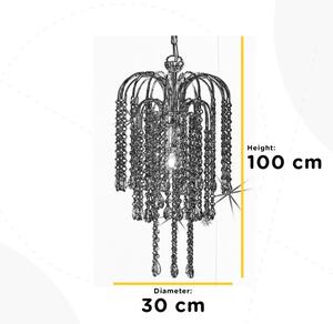 ONLI - Пендел PIOGGIA 1xE27/22W/230V хром