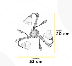 ONLI - Плафон LUCREZIA 3xE14/6W/230V кремав