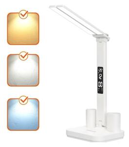 LED димируема зареждаема настолна лампа NOBLITE P LED/5W/5V 3000/4000/6000K 2200 mAh бяла
