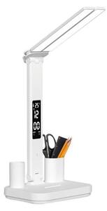 LED димируема зареждаема настолна лампа NOBLITE P LED/5W/5V 3000/4000/6000K 2200 mAh бяла