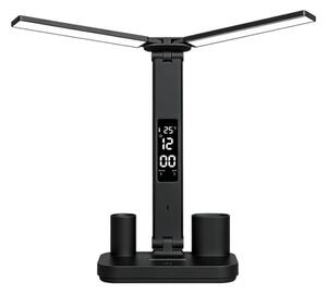 LED димируема презареждаема настолна лампа NOBLITE P LED/5W/5V 3000/4000/6000K 2200mAh черна