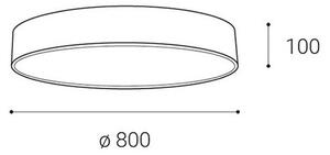 LED2 - LED Димируем плафон MONO LED/100W/230V 3000K/4000K черен