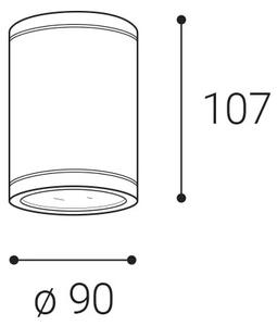 LED2-LED Екстериорен спот TUBO LED/10W/230V IP65 3000K/4000K/5700K черен