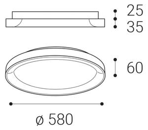 LED2 - LED Плафониера BELLA LED/48W/230V 3000K/4000K черен