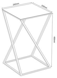 Стойка за цветя 40x24 см черен