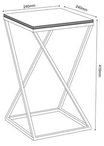 Стойка за цветя 40x24 см черен