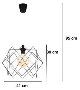 Пендел GALL 1xE27/60W/230V черен