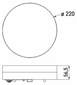 LED Плафон за баня LED/12W/230V 3000/4000/6000K Ø 22 см IP44