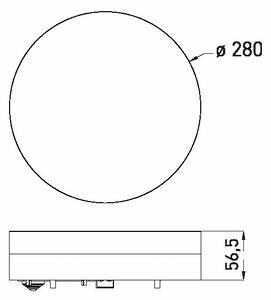 LED Плафон за баня LED/18W/230V 3000/4000/6000K Ø 28 см IP44