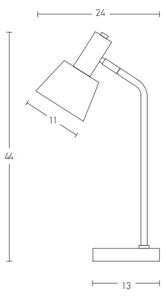 Zambelis 20220 - Настолна лампа 1xE14/25W/230V сива