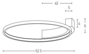 Zambelis 2077 - LED Аплик LED/31W/230V Ø 52,5 cm бял