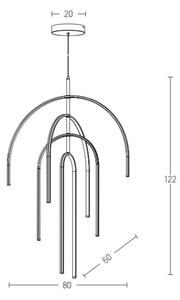 Zambelis 1933 - LED Димируем пендел LED/96W/230V златист