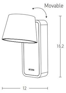 Zambelis H61 - LED Аплик LED/7W/230V кафяв