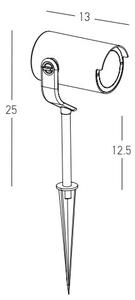 Zambelis E285 - LED Екстериорна лампа LED/12W/230V IP65 антрацит