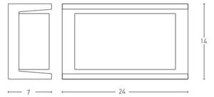 Zambelis E149 - Екстериорен аплик 1xE27/18W/230V IP54 антрацит