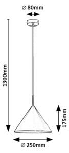 Rabalux 72007 - Пендел JAROD 1xE27/40W/230V черен
