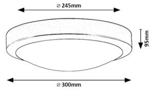 Rabalux 75008 - Плафон за баня KLEMENTINE 2xE27/40W/230V IP44