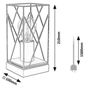 Rabalux 74006 - Настолна лампа BOIRE 1xE27/40W/230V