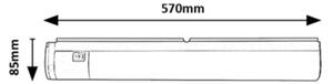 Rabalux 78029 - LED лампа за под кухненски шкаф с чекмедже DUDDU LED/17W/230V черен