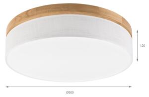 Brilagi - LED таванно осветително тяло BELLADONNA LED/36W/230V Ø 50 см бяло/дъб