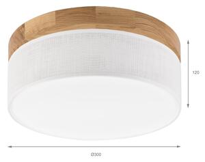 Brilagi - LED таванен плафон BELLADONNA LED/20W/230V, диаметър 30 см, бял/дъб