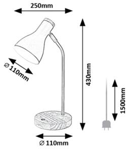 Rabalux 74002 - Настолна лампа FERB 1xE14/25W/230V