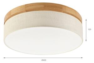Brilagi - LED таванно осветително тяло BELLADONNA LED/36W/230V Ø 40 cm кремав/дъб