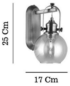 Стенно осветително тяло POLINO 1xE27/40W/230V бронзово
