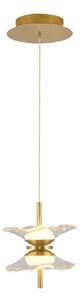 LED полилей на кабел BUTTERFLY 2xLED/5W/230V 3000K златист