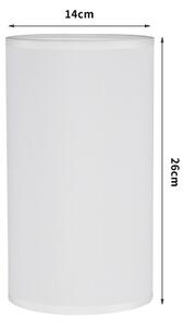 Brilagi - Абажур за настолна лампа TABLON E27 Ø 14 см, бял