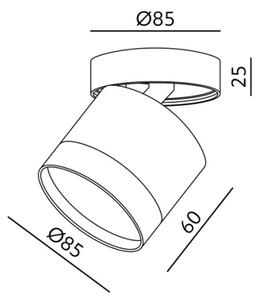 Точково осветително тяло OH12F 1xGX53/35W/230V 8,5 cm бяло
