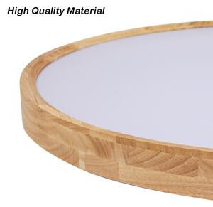 Brilagi - Димируемо LED осветително тяло WOODROUND LED/30W/230V 3000-6000K Ø 40 см + дистанционно управление