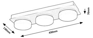 Rabalux 75003 - LED Плафон за баня ATTICHUS 3xLED/6W/230V IP44